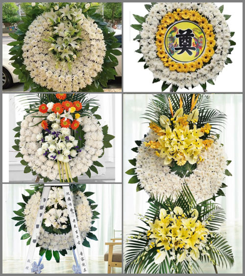 山东泰安岱岳区道朗镇二起楼村花圈速递